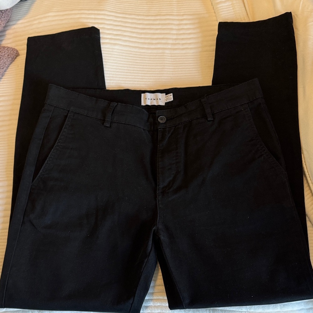 Topman Black Chinos
